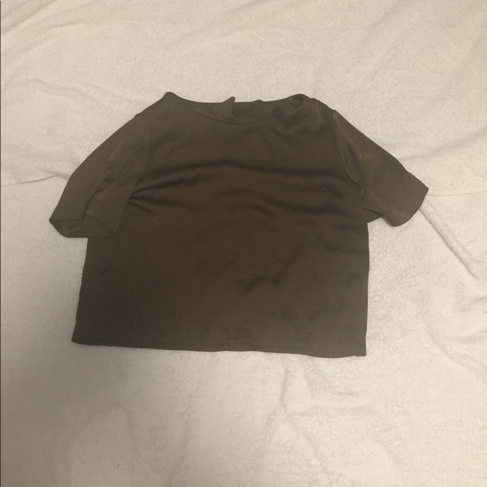 Women’s olive green blouse